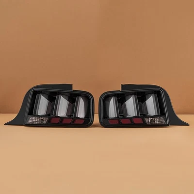Smoked LED Sequential Tail Lights for 2005-2009 Ford Mustang Signal Brake Lamps Foto 1 de 4