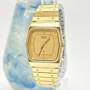 Seiko 6030 5560 Quartz Watch Gold Tone Vintage Japan 1970s 31mm Rare - Picture 1 of 11