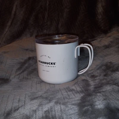 星巴克钢制野营杯不锈钢杯 12 液量盎司 2016 — 第 1/4 张图片