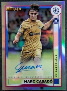 2022-23 Topps Merlin Chrome UEFA MARC CASADO Rookie RC Auto Refractor #AC-MC - Picture 1 of 2