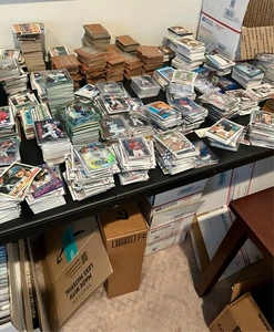 Lote de 3.000+ tarjetas de béisbol premium tarifa plana media caja común algunas estrellas novatos - Imagen 1 de 2