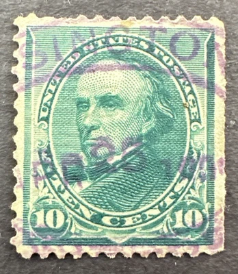 US 1890 Scott# 226 Used Stamp Daniel Webster 10c - Image 1 of 2