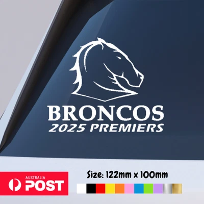 Broncos 2025 Premiers Sticker NRL Grand Final Window Decal Vinyl Brisbane - image 1 of 4