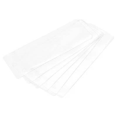 PVC Plastica Etichetta Borsa,40x110mm con Foro Trasparente 50pz - Immagine 1 di 4