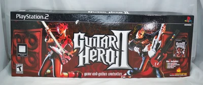 Контроллер Guitar Hero PSLGH RedOctane PS2 протестирован + полная коробка и лист наклеек - Изображение 1 из 4