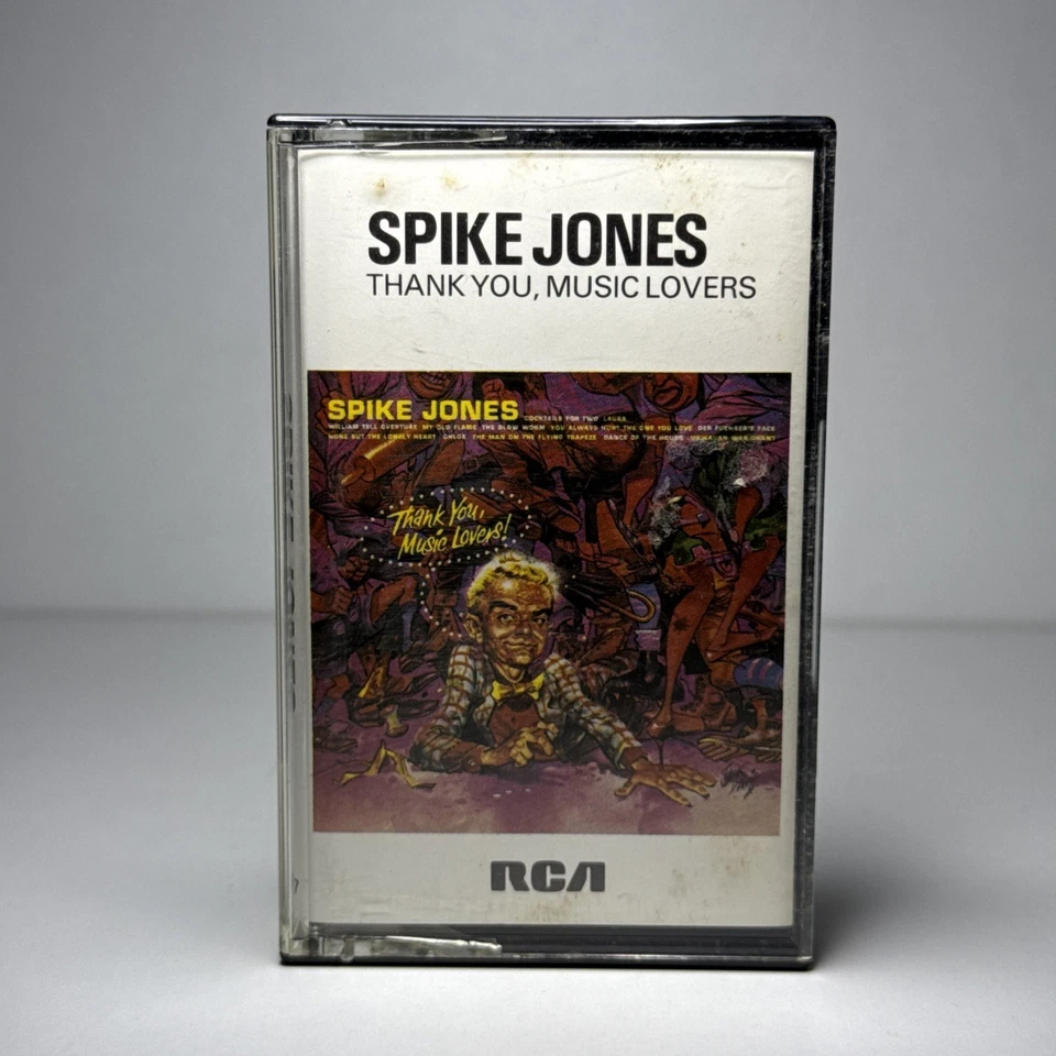 Spike Jones ‎Thank You, Music Lovers! CASSETTE ALBUM JAZZ POP Big Band, Parody - Image 1 of 4