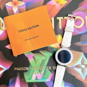 Louis Vuitton Tambour Horizon Monogram Digital White Watch Authentic Used - Picture 1 of 11