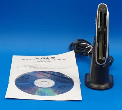 SanDisk ImageMate 12-in-1 USB 2.0 Flash Memory Card Reader SDDR-89-A15 CF XD mSD - Image 1 of 4