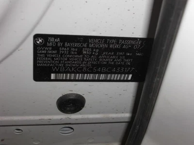 09 10 11 12 13 14 BMW 750I WHEEL 18X8 ALLOY 10 SPOKE ALTERNATING SPOKE 547944 Foto 1 de 4