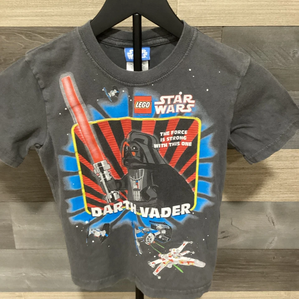 Vintage Y2K Authentic Lego Star Wars Darth Vader T Shirt Youth Med 5-6 - Image 1 of 4