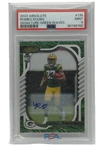 Romeo Doubs Donruss Elite Gold RC #164 1/10 PSA 9 - Bild 1 von 2