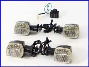 KAWASAKI ZRX1200R POSH LED clear turn signal set with relay ZRX1100 - Picture 1 of 10