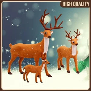 3pcs/Set Hirsch Plüsch Rentier Weihnachtsdekoration Simulation Weihnachten DE++ - Bild 1 von 6