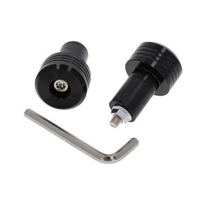 Motorrad Lenkerenden Lenkergewichte rund 103g schwarz für Lenker ab 18mm - Bild 1 von 4