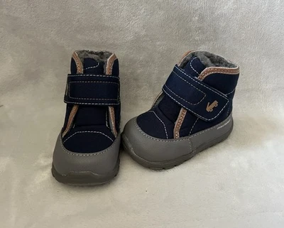 See Kai Run ботинки ребенка ясельного возраста мальчика Sz 5 Blake синий мех с подкладкой зимний снег изолировать - Изображение 1 из 4