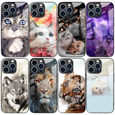 Funda de teléfono para iPhone 17 Air 17PROMAX 16 Pro Max 15 14 13 XR XS Tiger Owl Lion Foto 1 de 4