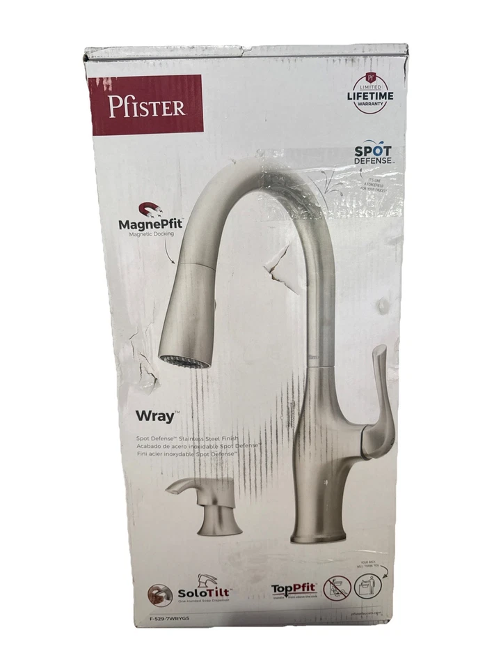 Pfister Wray Single-handle Pull-down Sprayer Kitchen Faucet Stainless Steel