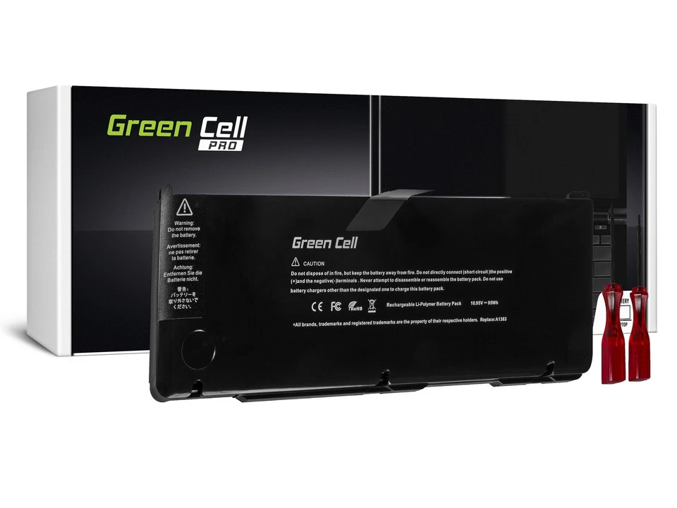 Green Cell Profi Batterie für Apple Macbook Profi 17 A1297 2011/10,95V 8700mAh - Bild 1 von 1