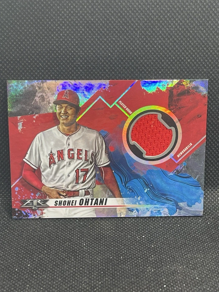 2019 Topps Fire - Fire Relics Shohei Ohtani #FR-SO (MEM) - Image 1 of 2