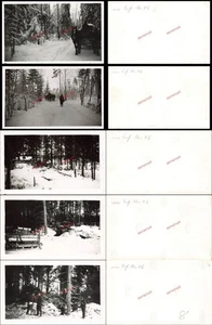 5x Fotos Leben deutscher Soldaten bei Leningrad Blockade Russland Ostfront - Bild 1 von 1