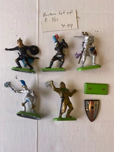 British Knight Figure Lot of 5 1/35 Scale Toy Soldiers Battle Diorama - Picture 1 of 1