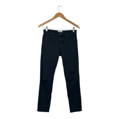 Current/Elliot The Fling Washed Black Destroy Boyfriend Black Jean Women Size 23 - Image 1 of 4