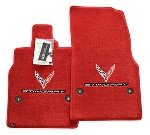 Chevrolet Corvette C8 Stingray Floor Mats Adrenaline Red Premium 32oz InStock - Bild 1 von 5