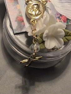 12 Comunion Bautizo Recuerdos Rosary Communion Rosary Favors Baptism Bracelet Wt - Picture 1 of 10