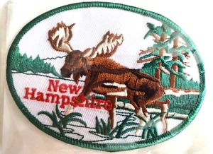  New Hampshire Souvenir Patch  NH Wildlife Moose. NEW SEALED - Picture 1 of 4