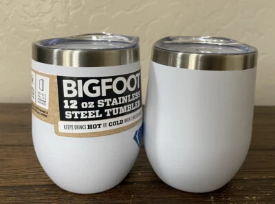 Two BIGFOOT 12 oz. Stainless Steel TUMBLERS - Image 1 of 4
