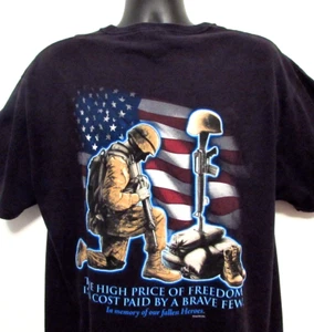 Vintage Fruit of the Loom Herren T-Shirt XL Memory of Our Fallen Heroes Patriotic Y2K - Bild 1 von 8