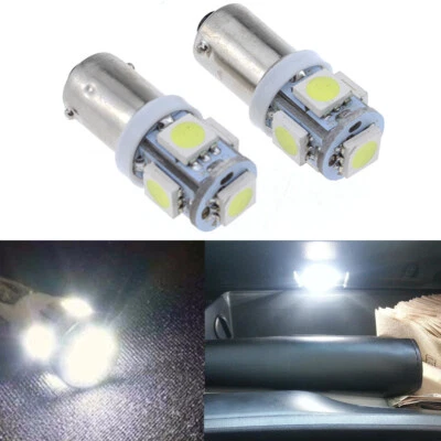 2Pcs LED Instrument Panel Light Dash Board Radio Display Bulbs Lamps 6000K White - Image 1 of 4