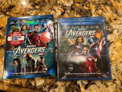 Marvel's The Avengers (Blu-ray+DVD, 2012)Target 2 DVDs +Bonus Disc, New, Sealed Foto 1 de 4