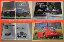 Fiat 8V mit 110PS Literaturpaket - 4 komplette Zeitschriften