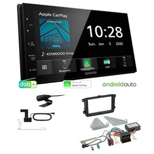 Kenwood Autoradio Apple CarPlay Android DAB+ für Skoda Fabia II 2007-2014 Canbus - Bild 1 von 6