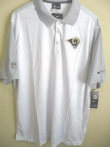 Men's Nike Los Angeles Rams Football Polo Shirt XL NWT - Picture 1 of 5