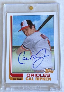 2019 Topps Iconic Card Reprints Cal Ripken Jr Auto /5 RC Image ICR-32 Orioles
