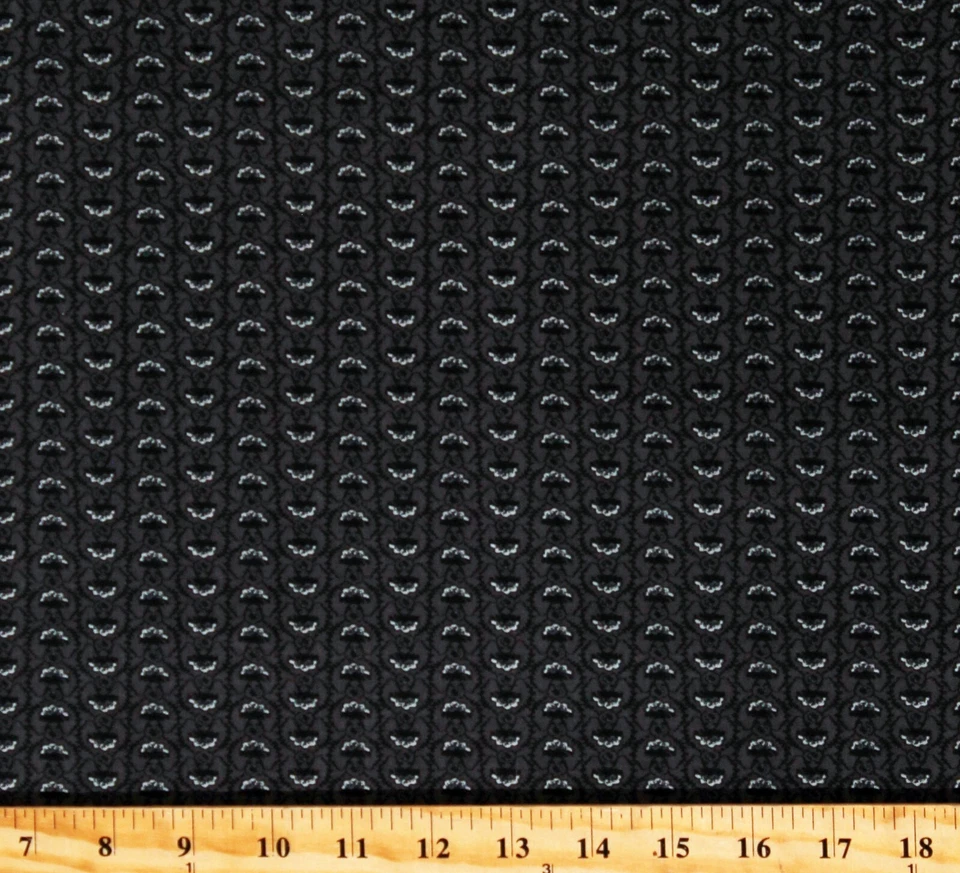 Cotton Black Flowers Floral Boudoir by Basic Grey Fabric Print by Yard D140.15 - Image 1 of 1