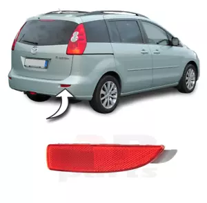 PER MAZDA 5 2005 - 2007, MAZDA 2 2003 - 2007 NUOVO RIFLETTORE POSTERIORE ROSSO DESTRO O/S - Foto 1 di 2