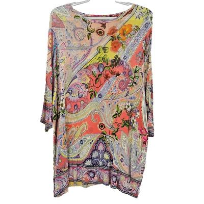 Top tejido cachemir floral Etro multicolor para mujer talla S mangas Dolman preppy Foto 1 de 4
