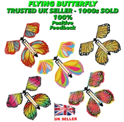 Magic Surprise Flying Butterfly Christmas Card Birthday Wedding Prank Gift