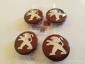 KIT DE 4 Cabochon De Roue Peugeot 208 Cache Moyeu Centre De Roue Peugeot 60mm - Imagen 1 de 4