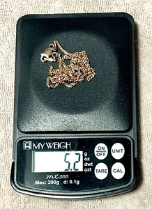 ROSE GOLD PLATED STERLING SILVER 1.8MM MIAMI CUBAN LINK 18" CHAIN NECKLACE - Picture 1 of 6