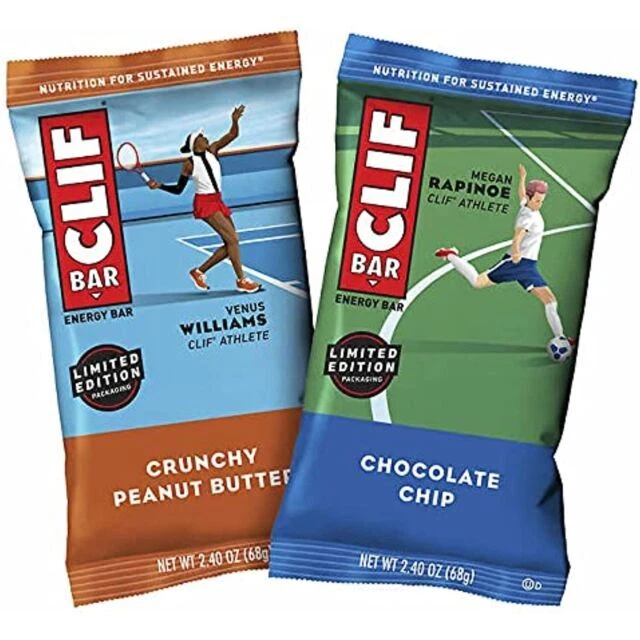 Clif Bar Variety Pack Peanut Butter/Chocolate Chip 2.4oz - Pack of 26