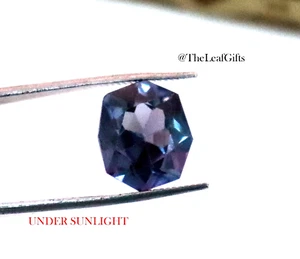 9. 10 Ct Natural Alexandrite Gemstone Fancy Cut Shape Color Changing Gemstone. - Picture 1 of 9