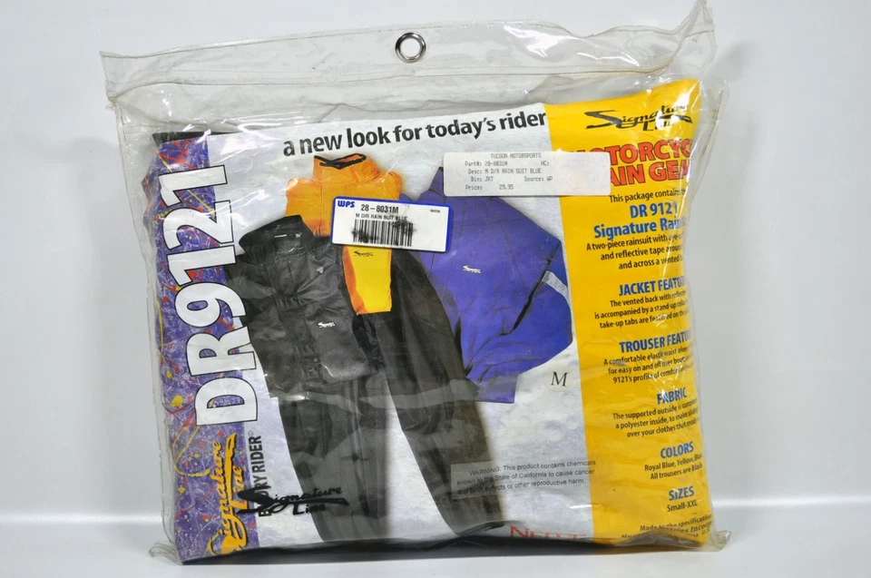 Traje de lluvia Signature Line by Dry Rider DR9121 MOTOCICLETA EQUIPO DE LLUVIA 2 piezas MEDIANO Foto 1 de 3