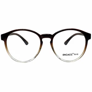 Oversize Glasses Big Round Horn Rimmed Eye wear Frame TR90 Non Prescription - Picture 1 of 7