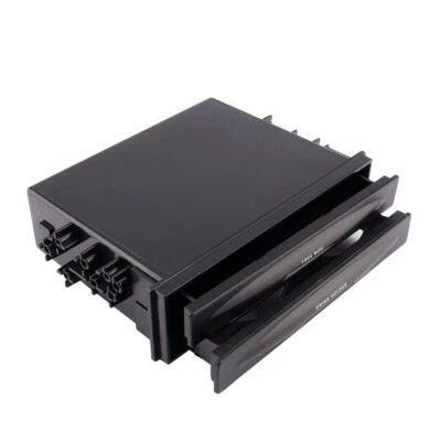 Double Din Dash Radio Installation Pocket Cup Holder Storage Box Car Accessory - Image 1 of 4