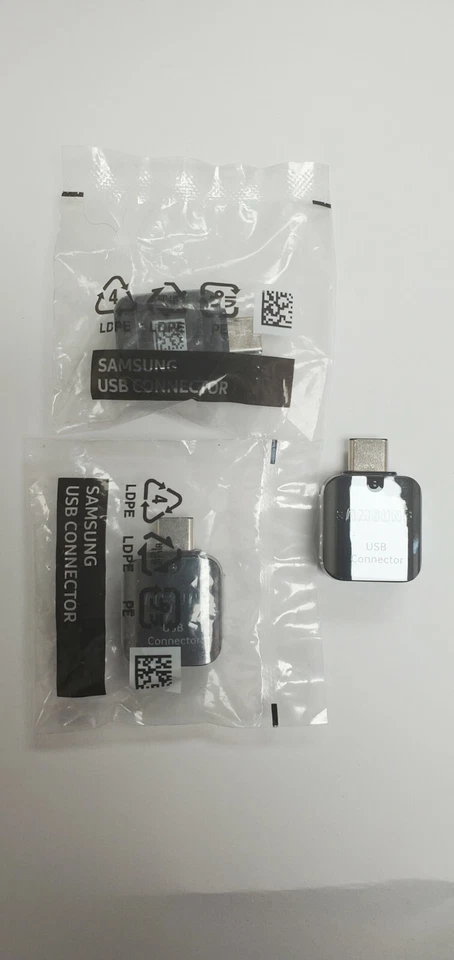 Adaptador conector de transferencia de datos OTG original Samsung tipo C a USB 3PC Foto 1 de 1