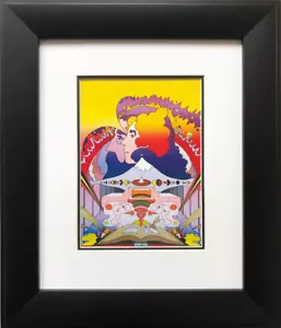Peter Max ""Semana Nacional de la Biblioteca"" Nuevo ENMARCADO PERSONALIZADO Libro de Arte Impreso Leer - Imagen 1 de 3